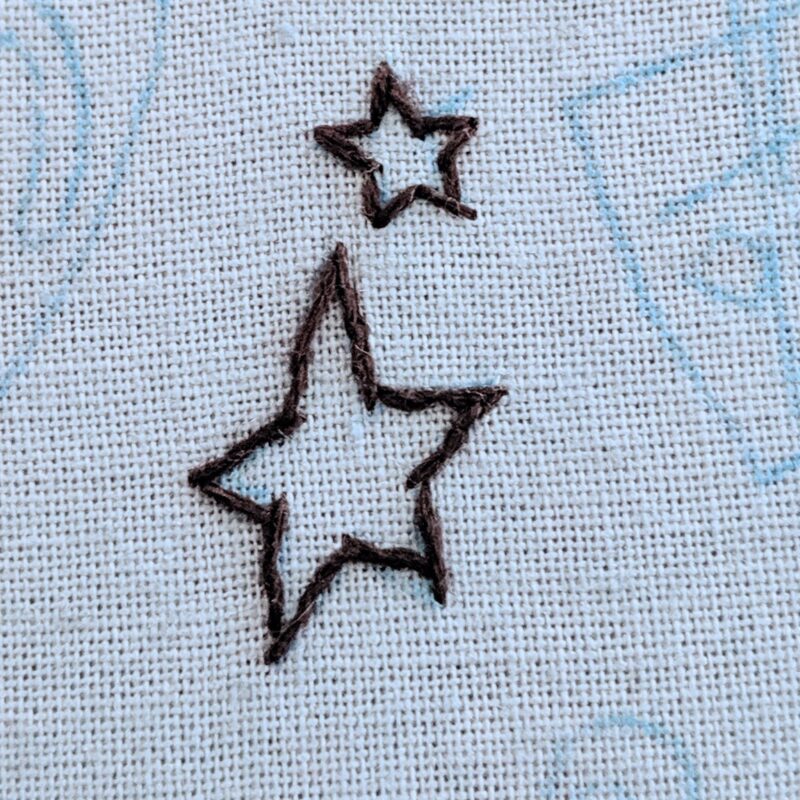 星の刺繍